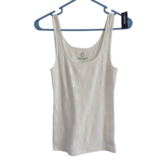 NWT Old Navy Tank, Sequins, S - Picture 1 of 6